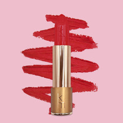 Red Lipstick with vibrant swatch 