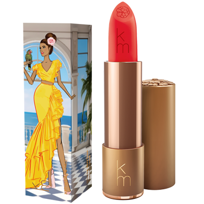 12 Rymba Rhythm - Natural Lipstick Box featuring a salsa dancer in a yellow dress 