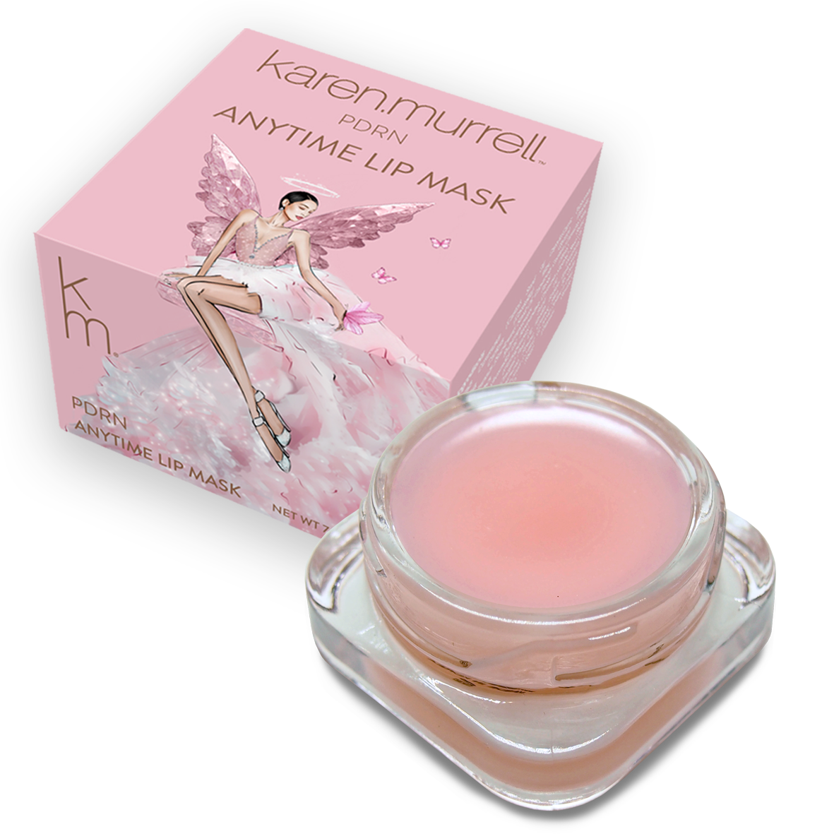 Karen Murrell Anytime Lip Mask is a miracle lip treatment that delivers intense results in a soft pink package with a delicate lychee flavour. Size 7ml. Vegan.