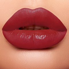 lips with 11 Scarlet Blaze - Natural Lipstick